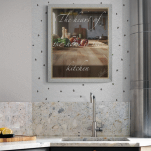 THE HEART OF THE HOME IS THE KITCHEN – Exclusive Signature Wall Art