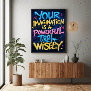 Your Imagination Is a Powerful Tool – Inspirational Digital Wall Art